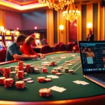 Engage in thrilling casino excitement with vibrant poker action at https://go8.sa.com/ featuring poker chips and roulette.
